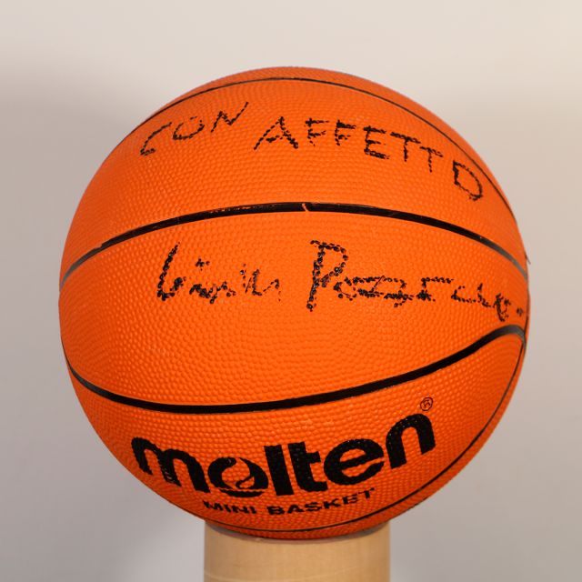 Gianmarco Pozzecco - Palla da Mini Basket firmato