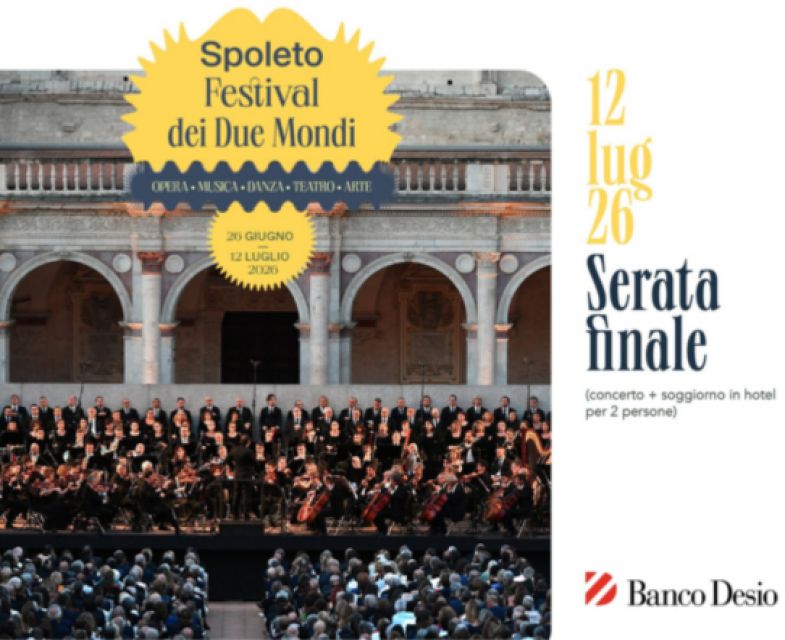 Concerto finale Festival Due Mondi Spoleto 2 persone