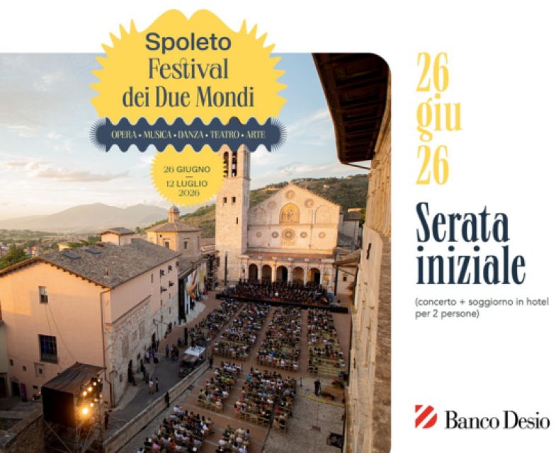 Concerto inaugurale Festival Due Mondi Spoleto 2 persone 