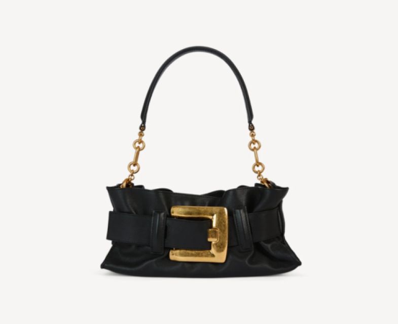 Balmain – Mini Anthem bag in pelle di vitello nera