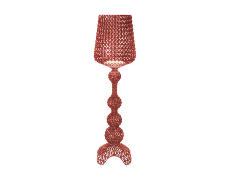 Kartell – Lampada Kabuki da terra bordeaux
