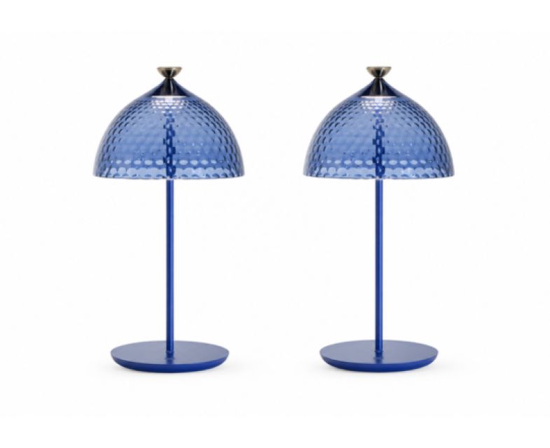 Kartell – Coppia di lampade Pumo blu