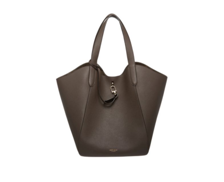 Giorgio Armani – Borsa in pelle granata marrone