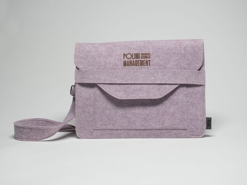 Borsa Porta PC Artigianale Polimi GSoM x Amici di Emmaus