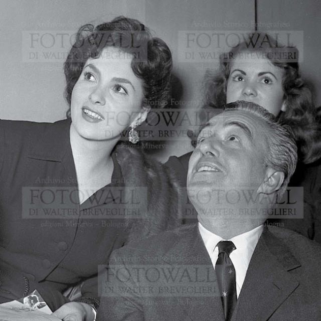 Gina Lollobrigida e Vittorio De Sica